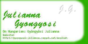 julianna gyongyosi business card