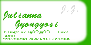 julianna gyongyosi business card